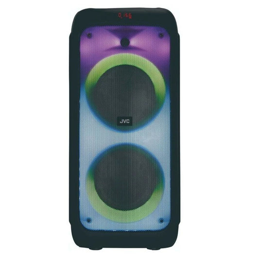 JVC Portable Party Speaker with LEd Flame Lights , Wireless MIC – XS-N5213PB